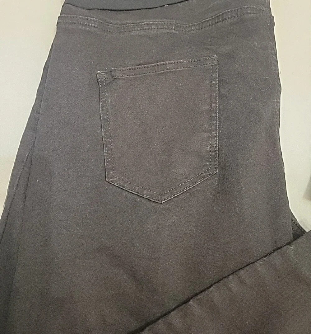 2x Black Maternity Jeans & Belly Band